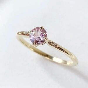 Blush Sapphire and diamonds